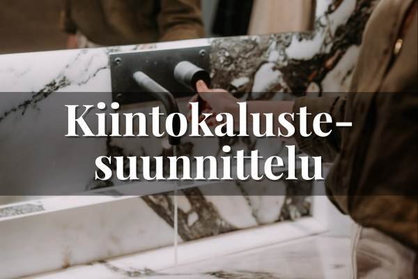 Kiintokalustesuunnittelu keittiössä, mittatilauskalusteiden ja säilytysratkaisujen suunnittelu